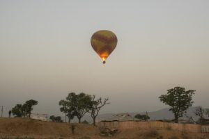 Hot Air Balloon- One of the attraction's at Pushkar mela!