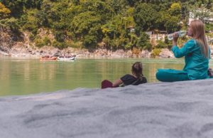 White sand beach - Rishikesh.