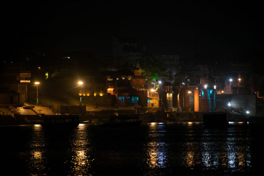 Varanasi at night.